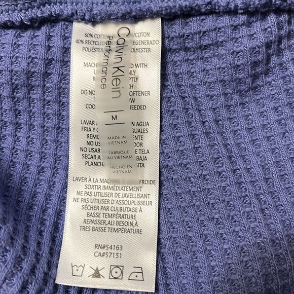 Calvin Klein Performance Women’s Blue Thermal Pants Size Medium NWOT - Picture 4 of 8